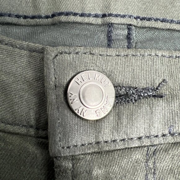 HELMUT LANG Green Coated Stretch Skinny Leg Jeans Sz 29 # SW-DN0075 NWT - Picture 2 of 12